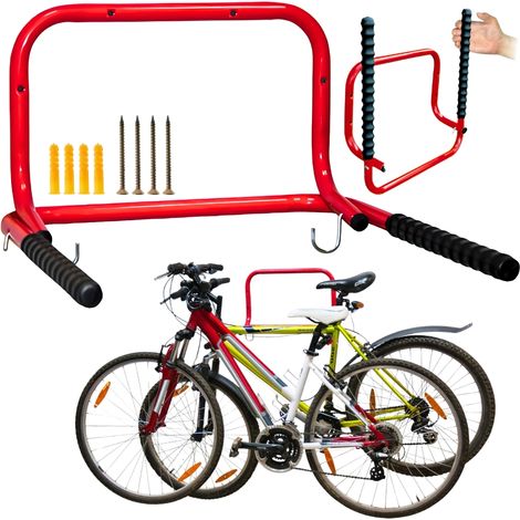 Gancho para bicicleta, soporte de pared, plegable, acero macizo, 40 kg