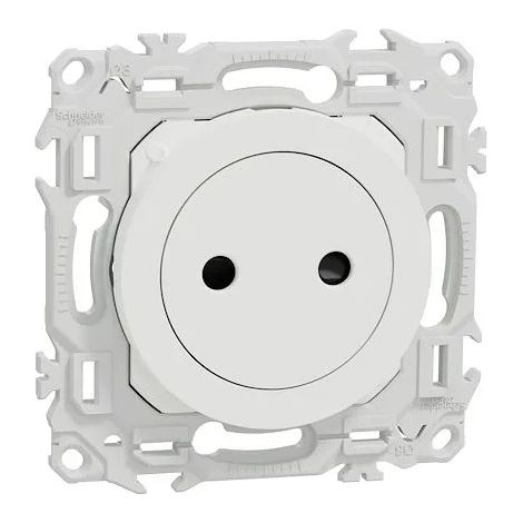 Presa 2P a filo morsetti automatici bianco crema - SCHNEIDER - S920033 (1/2)
