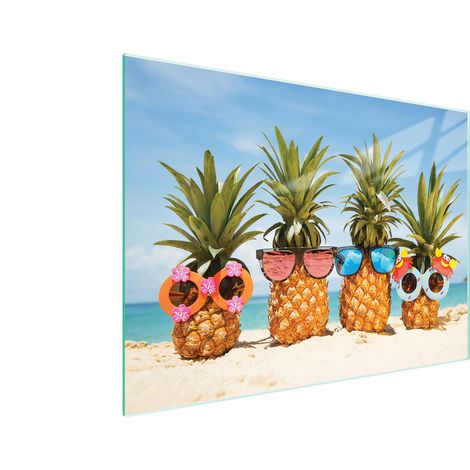 TAGLIERE IN VETRO 40x30 ANANAS (1/5)