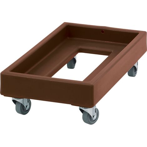 Chariot Camdolly cageots et caisses - 41 x 74.5 x 21.5 cm - Marron Foncé - Cambro