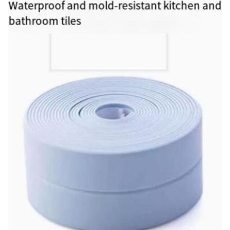 Dichtungsband, PVC-Band, geeignet für Badewannen, Wände, Duschräume und Waschbecken (blau, 2,2 cm x 3,2 m, 2 Stück) (1/5)