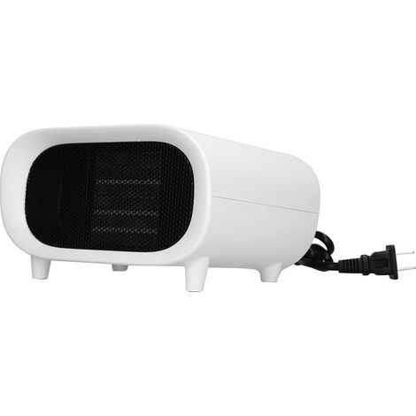 Radiateur de Bureau Portable, Petit Chauffage Électrique Rapide, Arrêt Automatique, Blanc Cassé (1/5)