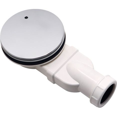 Bonde de douche latérale extra-plate, en PVC, adaptée aux salles de bains, sous-sols, piscines, balcons, etc., couleur argent. (1/5)