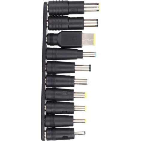 Laptop-Ladegerät mit universellem DC-Stecker, Netzadapter, vielseitig, tragbar und kompakt, 10er-Packung, hergestellt aus hochwertigen Kupfer- und Kunststoffrohren.