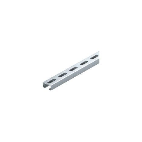 OBO Bettermann Profilschiene gelocht, Schlitzweite 18mm 2000x40x22,5 Stahl tauchfeuerverzinkt, 2 Meter, 1121979 (1/2)
