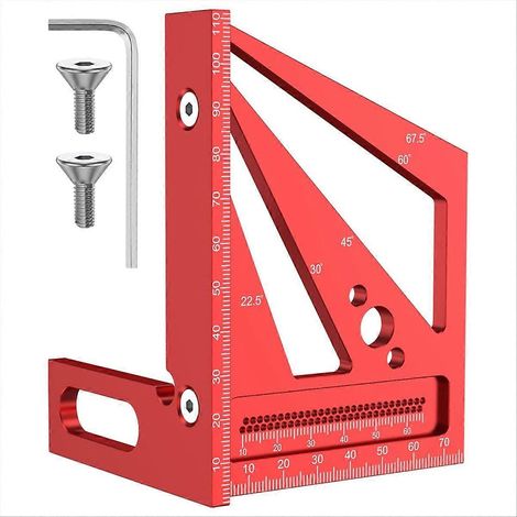 Compatible avec les équerres de précision pour le travail du bois de 22,5° à 90° et les marqueurs de lignes de dessin. (1/5)