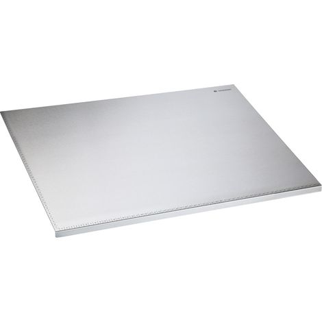 Zassenhaus Piano di lavoro da cucina in acciaio inox, 60 x 50 cm, con pratico bordo scalato in cm, bordo di arresto per lavori sicuri (1/4)