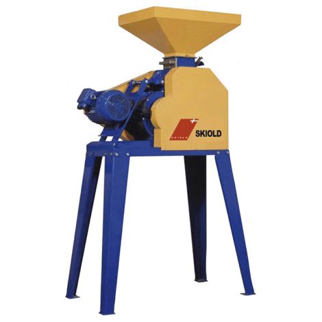 Renson – Aplatisseur professionnel 4KW – Débit 450 à 1700 kg/h – Moteur triphasé – Grille alimentée – Rouleaux double entraînement (1/2)