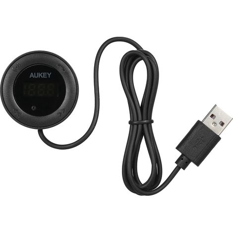 AUKEY F4P Kabelloser FM-Transmitter für das Auto, kabelloses Bluetooth-Autoradio-Kit für alle Smartphones und Audioplayer