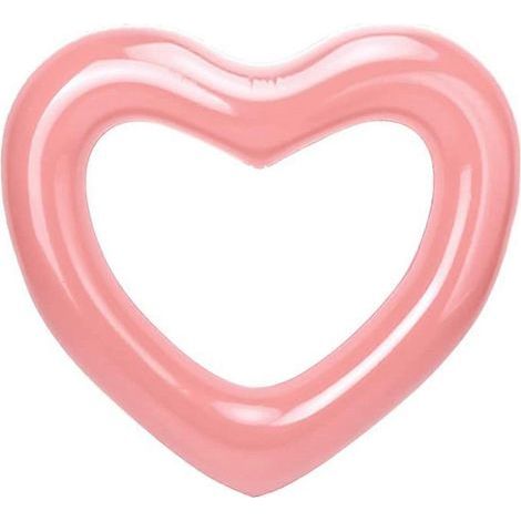 Flotador hinchable con forma de corazón para el verano. (1/2)