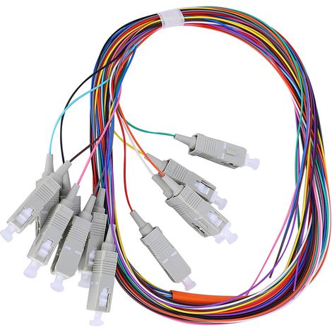 Câble fibre optique multimode de classe opérateur à 12 pôles SC/UPC 62,5/125 avec gaine PVC (1/5)