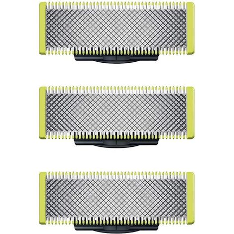 Kompatibel mit Philips OneBlade – Ersatzklingen für den elektrischen Rasierer/Trimmer OneBlade, langlebiger Edelstahl, zum Trimmen, Stylen und Rasieren, 3er-Packung (1/5)