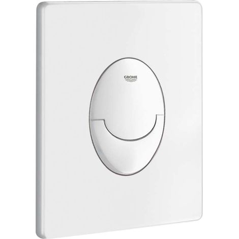 Grohe – Plaque de commande WC double touche – Montage vertical – Finition blanc alpin – 156 x 197 mm – En ABS – 38964SH0