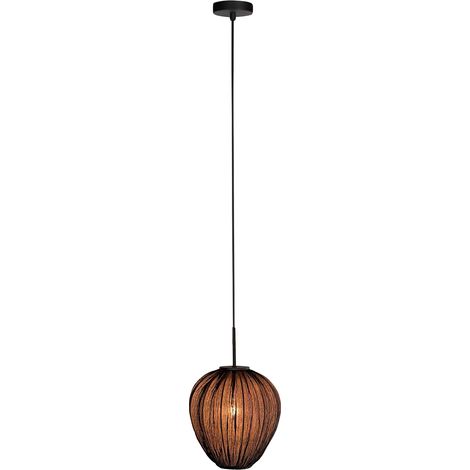 Mexlite - hängeleuchte - HaloSwap - schwarz - leinen - Ø 25cm -