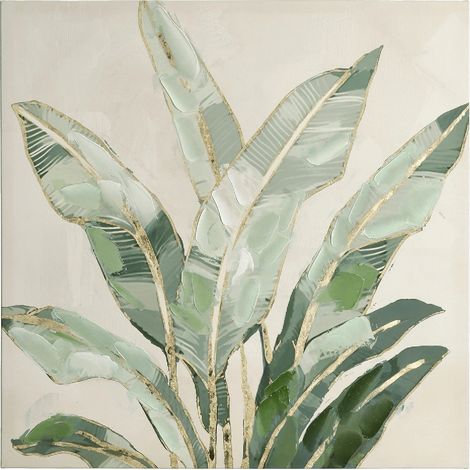 Quadro crown con stampa su tela con finiture fatte a mano (1/2)