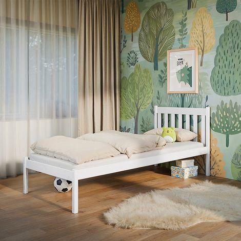 Bett 90x200 inkl. Lattenrost Marthe Weiß
