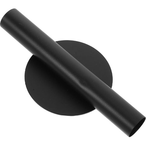 Vase mural en acier inoxydable noir pour fleurs artificielles, design minimaliste moderne (1/5)