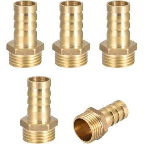 Raccord Laiton Fileté Externe 4 Pouces x 14 mm pour Arrosage Pompe à Eau Piscine (1/4)