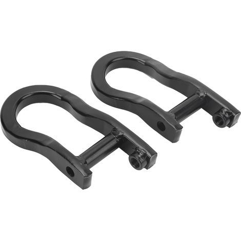 Paire de crochets de remorquage avant noirs, robustes, avec manilles 84072463, compatibles avec Chevrolet Silverado (1/5)