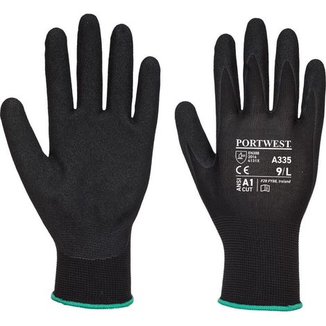 Gant Dermi-grip Npr15 Nitril-Sandfarbe: Schwarz Größe XS - Portwest