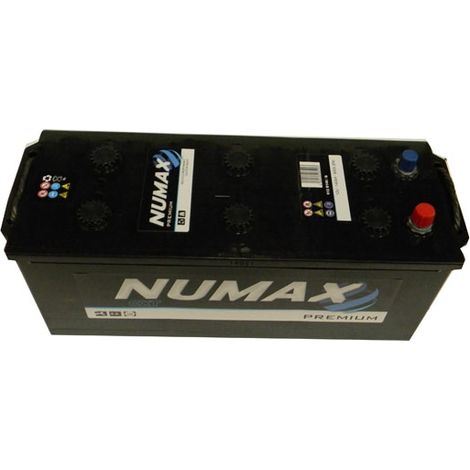 Numax – Batterie de démarrage poids lourds 612 – 12V 140Ah 800A – Technologie classique CA/CA – Dimensions 513 x 189 x 223 mm (1/3)