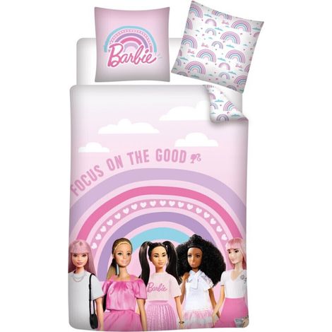 Parure de lit réversible Barbie - 140 cm x 200 cm (1/2)