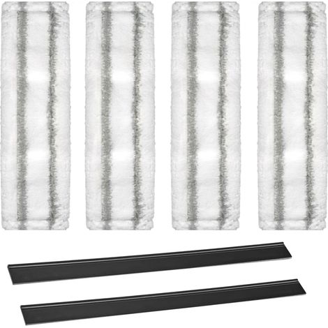 6-Piece Microfiber Cloths for Karcher WV1, Microfiber Window Cleaner Cloths for Karcher, with 250mm Window Cleaning Blades for Karcher WV1 (1/5)