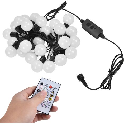 5 m lange Lichterkette mit 25 RGB-LEDs, USB/G40-Anschluss, Bluetooth-App-Steuerung, wasserdicht, 5 m, Fernbedienung mit integriertem Akku (1/5)