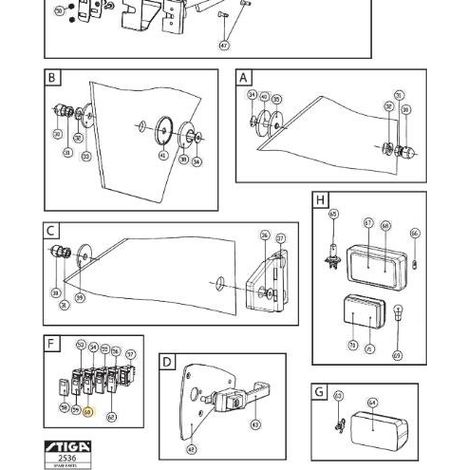 TAPA LÁMPARA ORIGINAL STIGA - 1319-1104-01