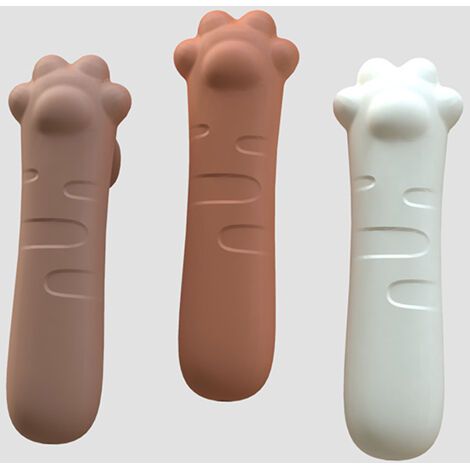 Mousse de tampon de poignée de porte, 3 pièces de protection en mousse de butée de poignée de porte, silicone (1/5)
