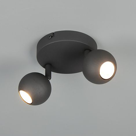 Reality Deckenstrahler Enaro 2-flammig anthrazit GU10 Deckenlampen