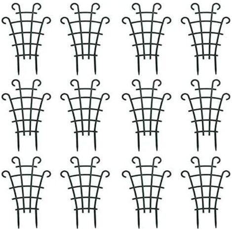 BUNTHAUS Lot de 8 mini treillis d'escalade pour plantes de jardin, supports de plantes en pot superposés pour plantes de vigne, fleurs, légumes (1/5)