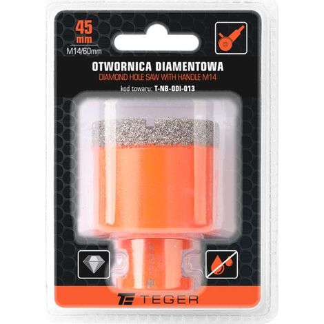 Sega a tazza diamantata con mandrino M14/45 mm (1/3)