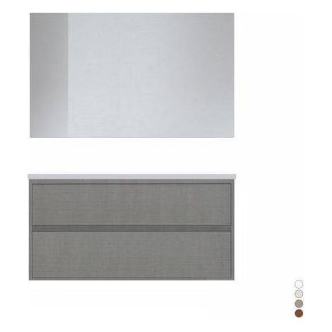MOBILE BAGNO SOSPESO LINEA ELEGANCE L. 120 CM Misura: Grigio Corda