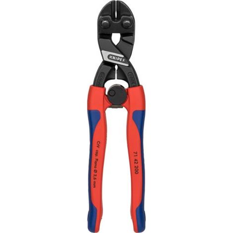 KNIPEX 71 42 200 CoBolt® mit schlanken Mehrkomponenten-Hüllen schwarz atramentiert 200 mm