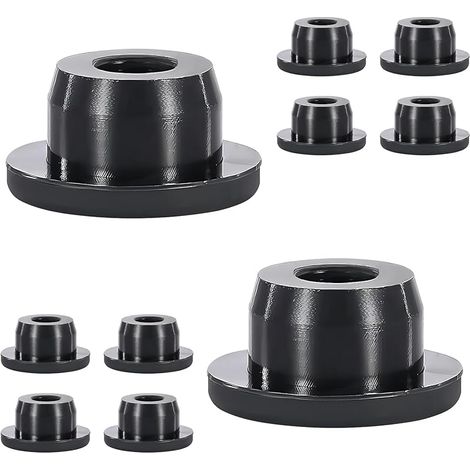 10 Pièce Bouchon Trou Silicone, Bouchons de Trou Meuble, Bouchons Ronds, Flexible Bouchon Cache Trou pour Trou de 17 mm