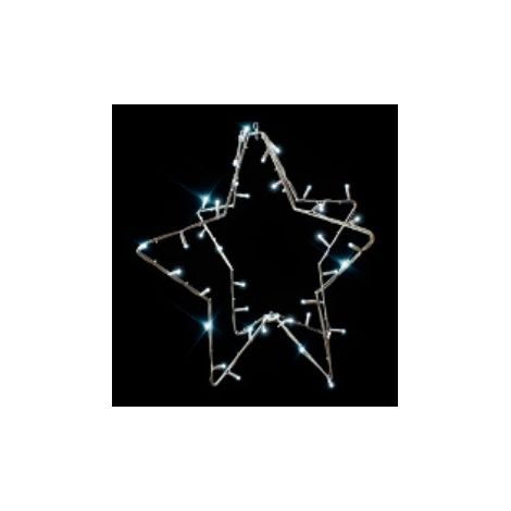 Suspension etoile LED blanche 4 Radians pliables 600mm Métal Peint (Sans Alim 230V) BLACHERE G-STAR (1/2)