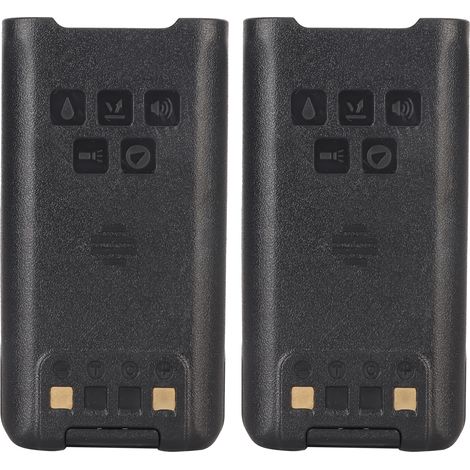 2 piles Batterie de remplacement Li-Ion 7,4 V 8000 mAh pour talkie-walkie BAOFENG UV-9R Plus (1/5)