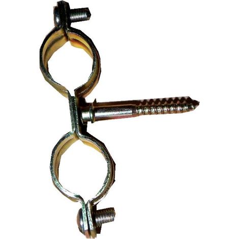 fischer abrazadera metalica doble amd 14-16 545773 (caja 50 unidades)