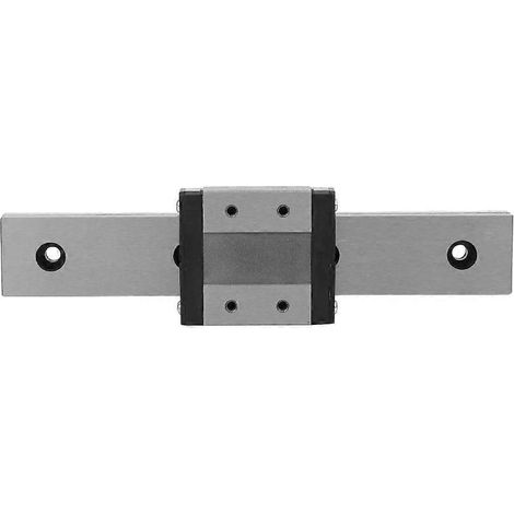 Bloc de guidage miniature pour rail de guidage linéaire LMLF24B-150-1R, rail de guidage linéaire 150 mm x 24 mm
