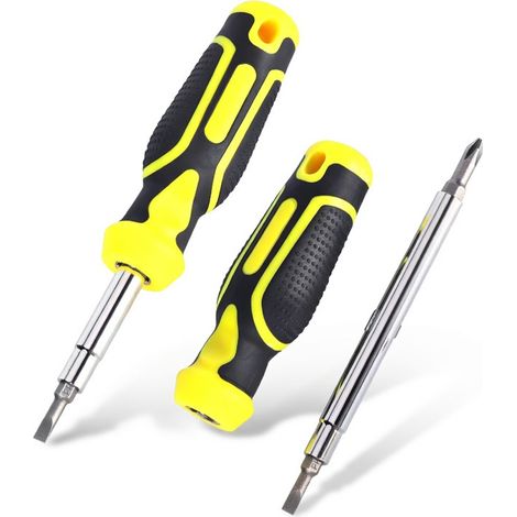 Cacciavite multifunzione 8 in 1 (grande manico bicolore) (1/5)