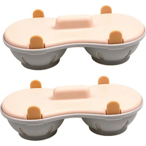 Eierkocherform für die Mikrowelle, Mikrowellen-Dampfgarbehälter, orange (siehe Foto) (1/5)