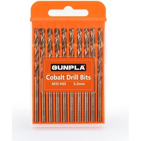 Spiralbohrer Set M35 HSS Cobalt 3.2mm 10tlg. für Metall & Holz (1/5)