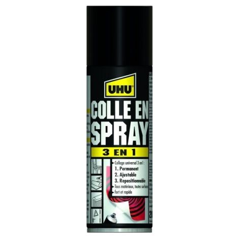 UHU Colle en Spray 3 en 1 - 200ml