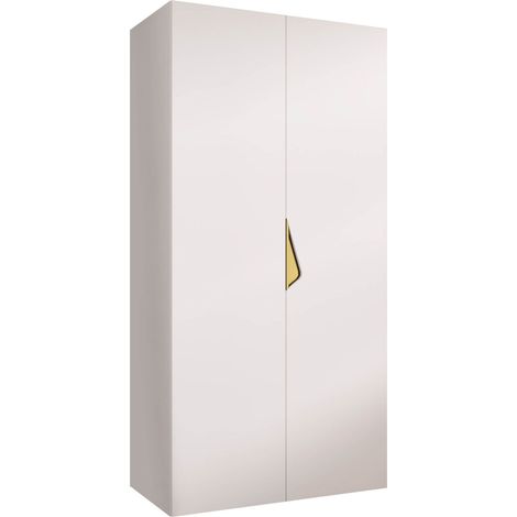 Armoire Hartford 618, Blanc, 202x100x52cm, Portes d'armoire: Avec des charnières, Nombre d'étagères: 0 (1/5)