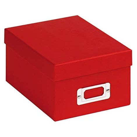 Walther Design Fotobox Fun Boîte de Rangement Rouge 700 Photos (1/4)