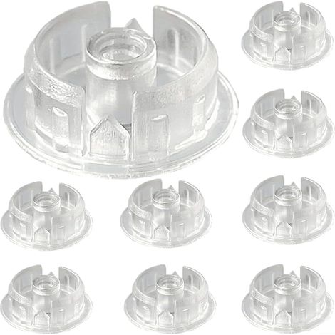 mit 10 transparenten staubdichten Kunststoffabdeckungen