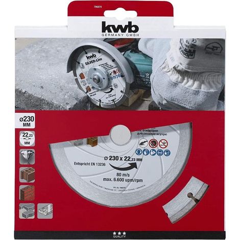 KWB disco diamante segmentado 230x2.5x22 mm hormigon 49796870