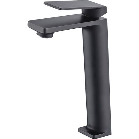 Grifería monomando Lavabo Alto Laton Negro Mate Serie Fiyi IMEX (1/2)