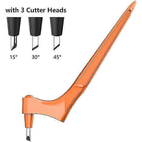 Gyro Cut Bastelwerkzeug aus Edelstahl, 360°-Kreiselschneider, Kreisel-Sicherheitsmesser, orangefarbenes Künstler-Schneidwerkzeug